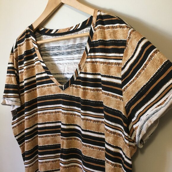 Love & Legend Horizontal Striped Boyfriend Fit Tee - Picture 5 of 15